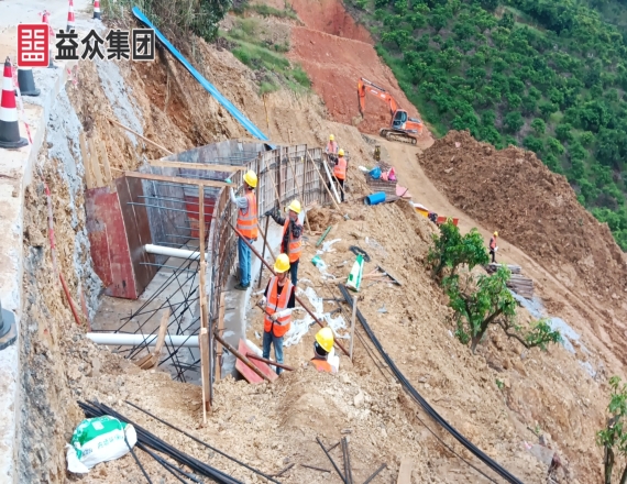 百色市右江区乡镇供水工程大楞龙和水厂等三座水厂进场开展前期施工作业